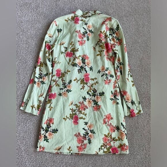 Lovers & Friends Miller Blazer Mini in Sage Floral - Picture 2 of 3